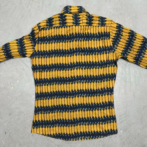 Rare 1960s Spire California Dacron Disco Colorful Pattern Shirt Medium 15 1/2 - Picture 9 of 9